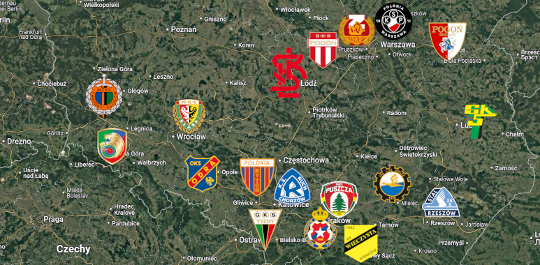 Mapa I ligi 2025/2026