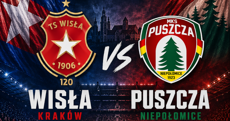 Wisła Kraków - Puszcza Niepołomice fot. Chat GPT